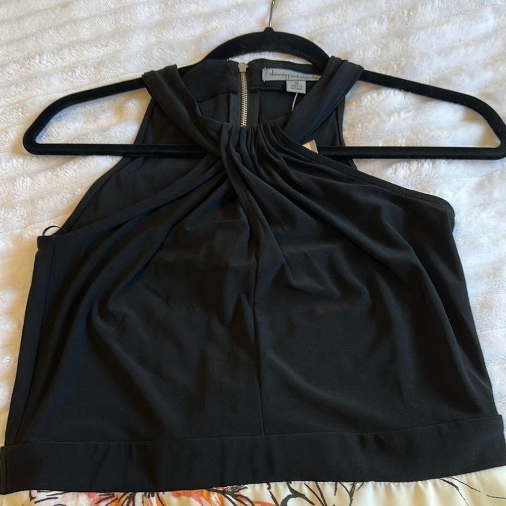 Danny & Nicole Black Maxi Dress with Halter top and Flowy Skirt Size 10 - Picture 7 of 7
